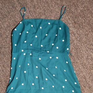 Green Low-Back Dress